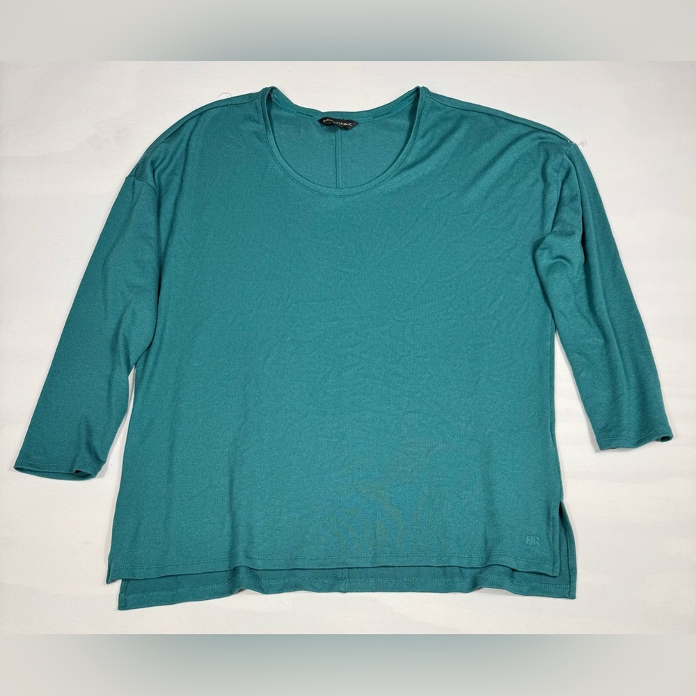 Banana Republic Long Sleeve Scoop Neck Knit Top Women’s XL Green